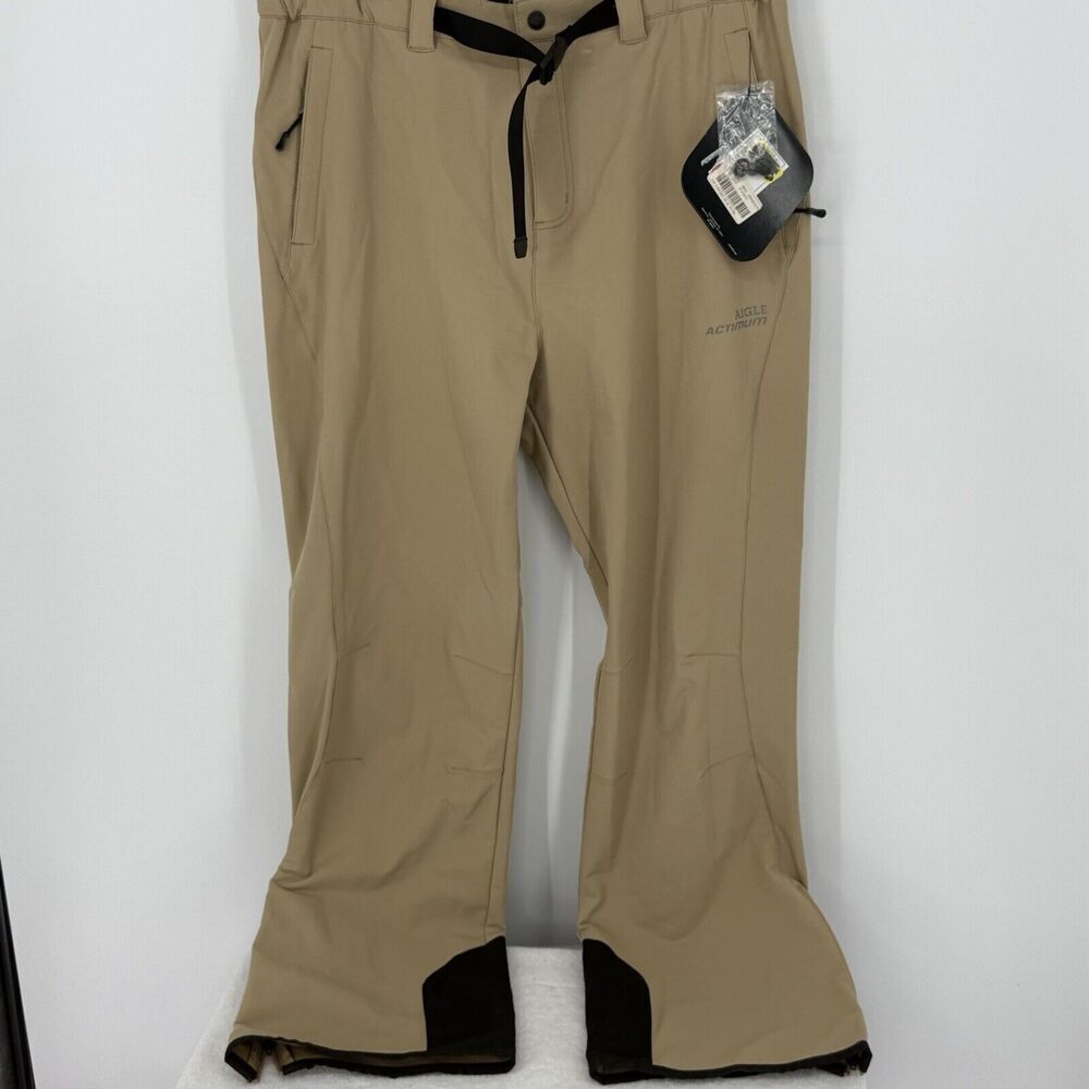 Aigle Actimum A3 All Weather Shell Tan Pants Size 36x32 NWT  Waterproof